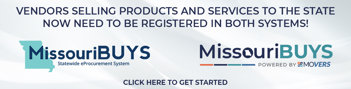 Vendors selling products and services to the state now need to be registered in both systems! Click here to get started